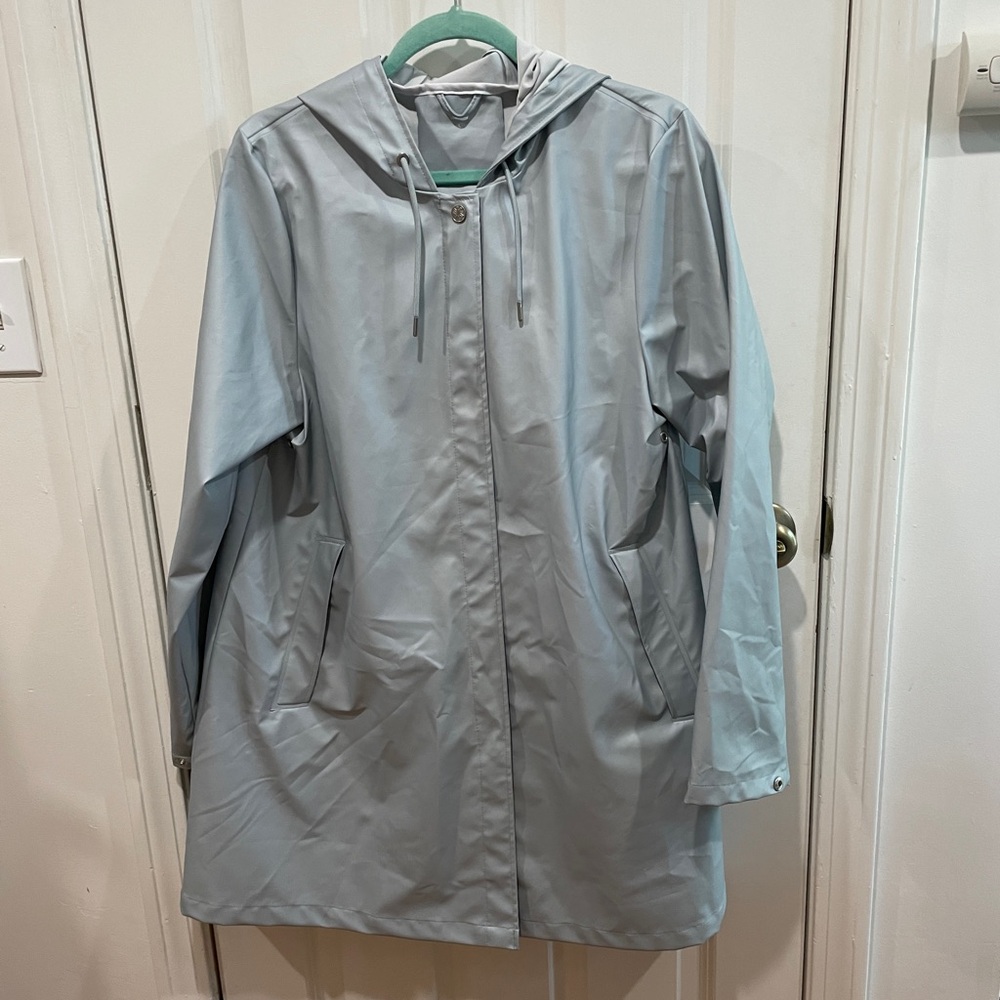RAINS A-Line Raincoat Icy Blue